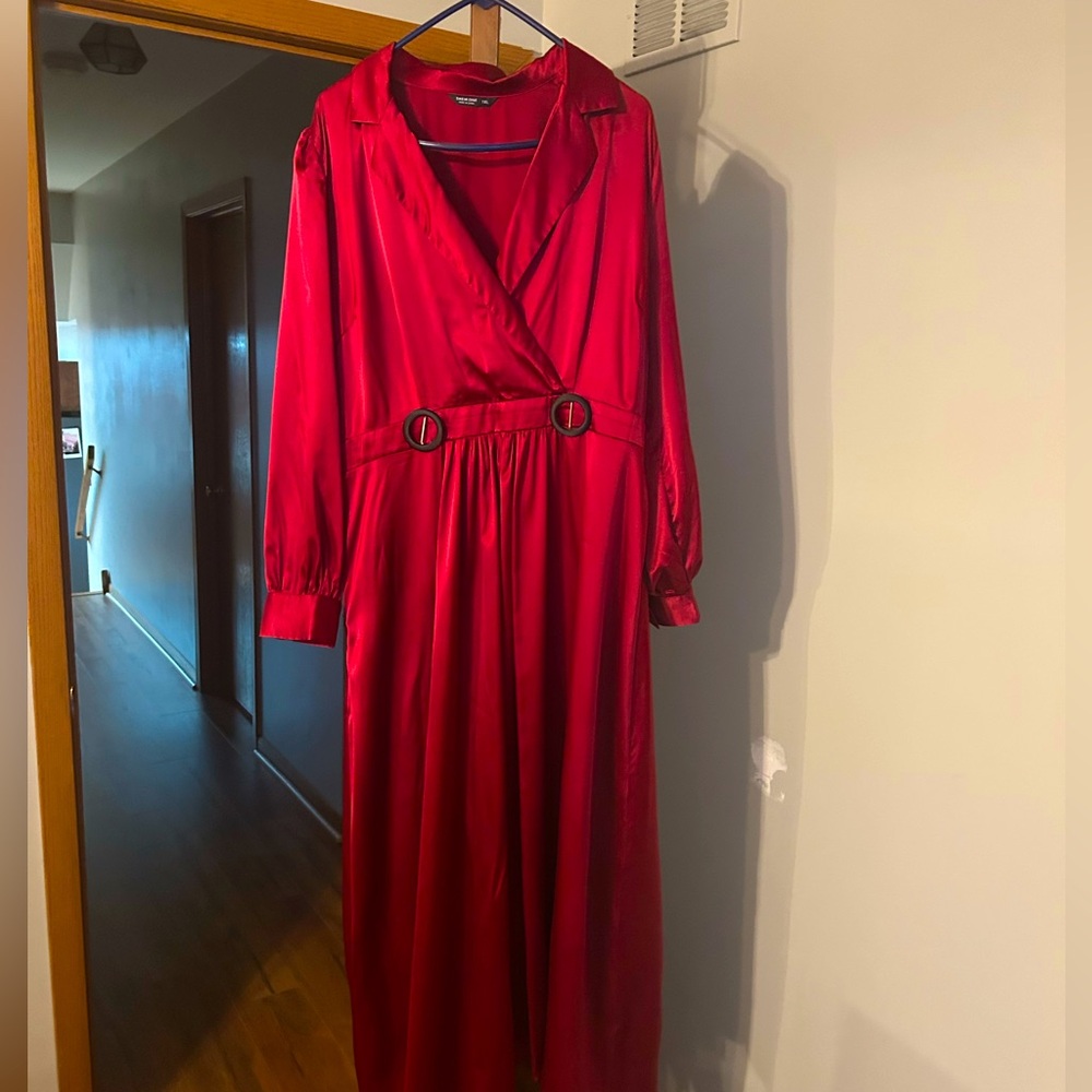 Simple satin dress